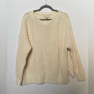American Eagle Outfitters Cream Knit Sweater XS NWT